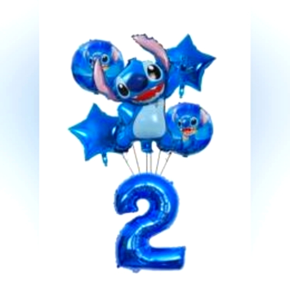 Stitch Number 6-piece Balloon Set